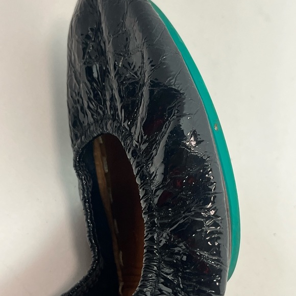 Tieks Obsidian Black Croc Patent Style Flat Ballet Shoe Womens Size 9 - Picture 14 of 16